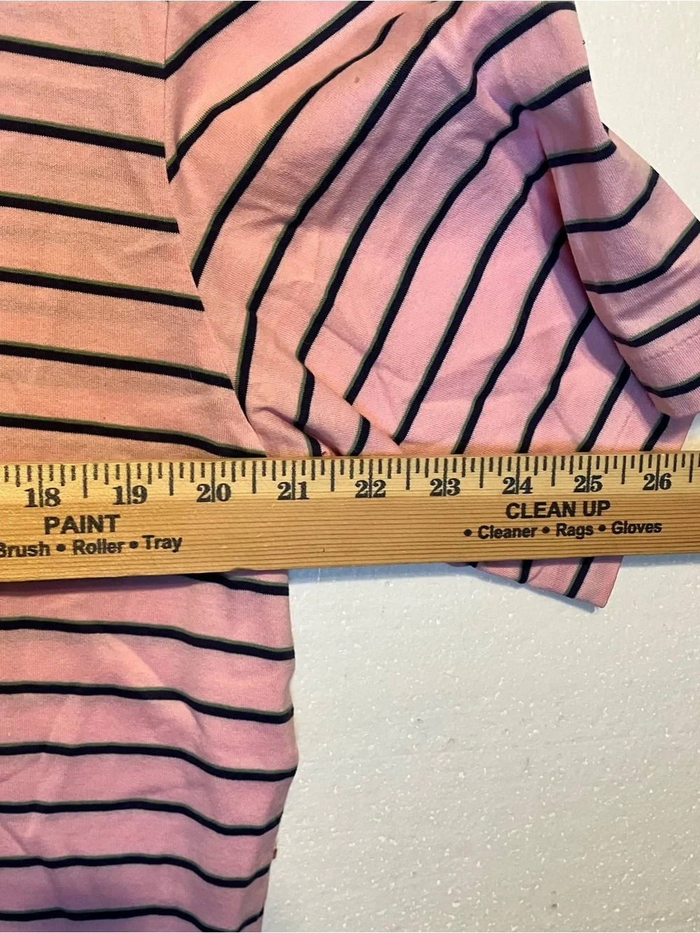 Ralph Lauren Pink Polo Golf M with Black Stripes